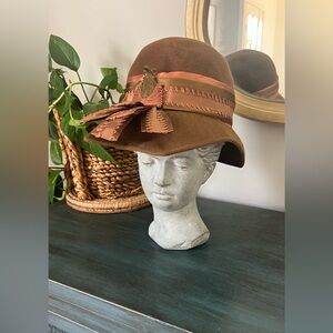Burning Bush Millinery Chicago Brown Women’s hat Vintage